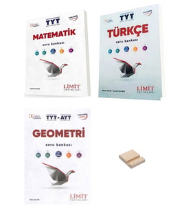 Limit TYT Matematik Türkçe ve Geometri Soru Bankası 3lü Set + Telefon Standı