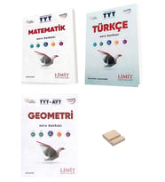 Limit TYT Matematik Türkçe ve Geometri Soru Bankası 3lü Set + Telefon Standı