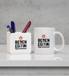 Beden Eğitimi Öğretmeni Kupa Bardak ve Kalemlik