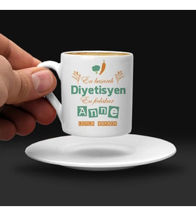 Diyetisyen Annelere Hediye Türk Kahvesi Fincanı
