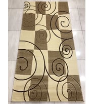 Saray Halı Vizyon 10325 A 100X200 Kahve Krem 2 Metre Yolluk !