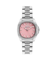 Slazenger SL.09.2238.3.09 Quartz Çelik Gri Pembe Kadran 34 mm Kadın Kol Saati
