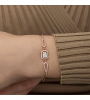 BAGET TAŞLI 925 AYAR GÜMÜŞ BİLEKLİK (Karışık)