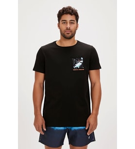 Francis Night Men's T-Shirt (Siyah)