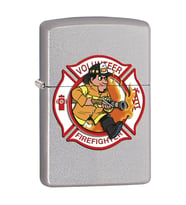 Zippo Volunteer Fire Dept Reg Satin Chrome Çakmak - 49007-00062-MODEL21
