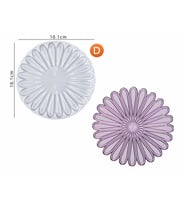 EPOKSİ REÇİNE KALIP İTHAL PAPATYA MOTİFLİ BARDAK ALTLIĞI TAŞ TOZU SİLİKON KALIP HB5021-0093 (Beyaz)