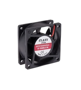 Class CF 234 60X60X25 DC 12V Aksiyel Fan (Siyah)