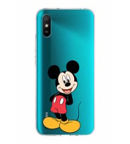 Xiaomi Redmi 9A Uyumlu Kapak Mickey Mouse Tasarımlı Şeffaf Silikon Kılıf