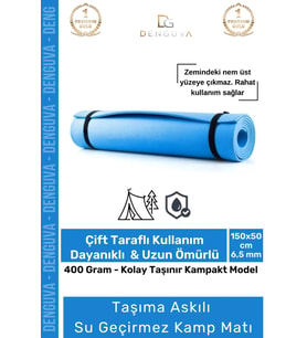 #KampMatı Taşıma Askılı Dayanıklı Konfor Serisi Kamp Pilates Yoga Kaymaz Hafif Uyku Matı Yer Minderi