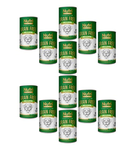 Nutri Canin 400Gr %92 Kuzu Etli Tatlı Patatesli Hipo Alerjenik Tahılsız 12Adet Yaş Köpek Maması