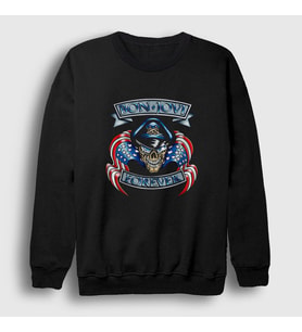 Presmono Unisex Siyah Forever Bon Jovi Sweatshirt 20119tt