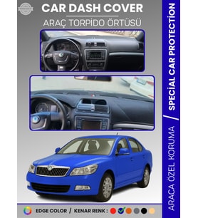 SKODA OCTAVİA (2006-2013) Torpido Örtüsü Ön Göğüs Halı Torpido Koruma Birebir Uyum Kaymaz UV Koruma