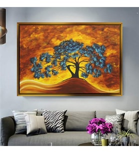 Altın Çerçeveli dekoratif tablo a580 (Gold)