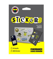 Fenerbahçe Sarı Sticker Paketi 5 Sayfa Orijinal Lisanslı