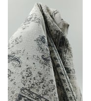 ETNİK DESEN BROKAR KUMAŞ (Gri)