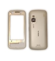 Nokia C6-00 Kasa Kapak Tuş Takımı C6-00 Uyumlu Beyaz Renk Orta Kasa Ön Kapak Arka Kapak Tuş Takımı