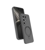 Lexroo Tecno Camon 50 Pro Kılıf M-safe Şarj Özellikli Standlı Samara Kılıf - Titanyum-Gri