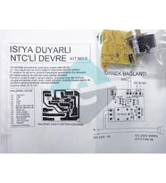 Röleli Isı Sensörü Demonte Kit Kendin Yap (NTC Devresi)