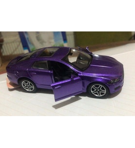 Oyuncak Metal Model Araba Açılır Kapı 1/36 Çek Bırak Mor Mustang