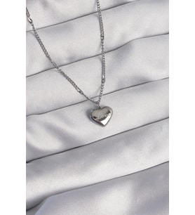 316L Çelik Gümüş Renk Kalp Model Love Kolye - TJ-BKO8932