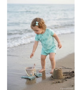 Civil Baby İstiridye Empirme 6-18 Ay Tulum - Yeşil