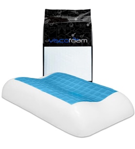 Viscofoam Estela Terletmeyen Boyun Destekli Ortopedik Yastık Jelli Visco Yastık - 60x37x11-9cm