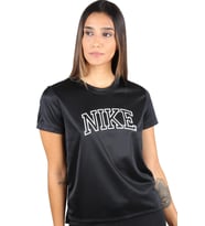 Nike Dri-Fit Swoosh Graphic Running Short-Sleeve Siyah Kadın Tişört