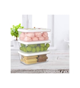Saklama Kabı 3 Lü Set 1200 Ml