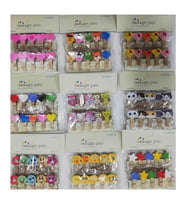 10'lu Şekilli Ahşap Mandallar 3.5cm (10'lu Set-10 Paket)