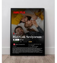 FAMILYFLİX  AİLE ÖZEL TASARIM FOTOĞRAFLI  SİYAH FOTOĞRAF ÇERÇEVESİ 21X30