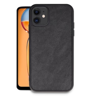 Newface Apple iPhone 11 Kılıf Aras Deri Kapak - Siyah