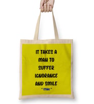 Smile Emoji Quotes Funny happy face love Sarcastic Gift Bez Çanta Uzun Saplı