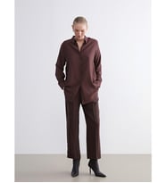 LCWAIKIKI Classic Kahverengi Beli Lastikli Kadın Pantolon