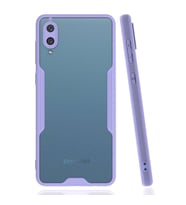 Samsung Galaxy A02 Kılıf Platin Silikon - Lila