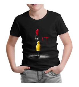 IT - Pennywise Siyah Çocuk Tshirt