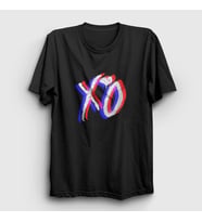 Presmono Unisex Siyah Glitch Xo The Weeknd T-Shirt 158593tt