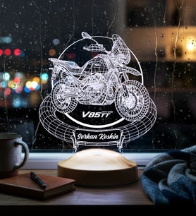 Moto Guzzi V85 TT 3D LED Lamba – Motor Guzzi Tutkunlarına Özel Motosiklet Hediyesi