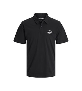 Jack & Jones Jjbrandon Siyah Erkek Polo Yaka T-shirt 12288118