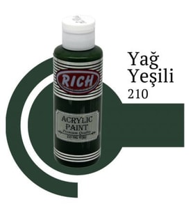 Rich Master Akrilik Boya 120 cc. 210 Yağ Yeşili 