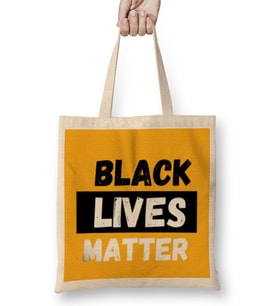 Black Lives Matter 2021 Bez Çanta Uzun Saplı