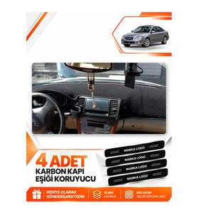 SUBARU LEGACY (2003-2009) Uyumlu Ön Torpido Koruma Kılıfı Halısı - Siyah