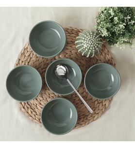 Keramika Yeşil Bulut Kase 12 Cm 6 Adet 326