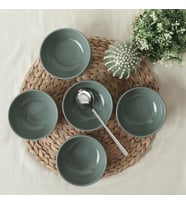 Keramika Yeşil Bulut Kase 12 Cm 6 Adet 326