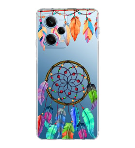 PrintiFy Xiaomi Redmi Note 12 Pro 5G ile Uyumlu 1mm Slim Fit Nazar Boncuğu 6 Baskılı Şeffaf  Kılıf