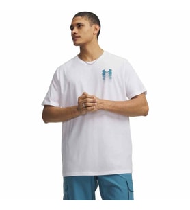 Under Armour UA M BLUR LOGO SS Beyaz Erkek T-Shirt 6009245-100