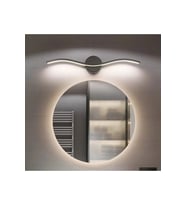 Wave Modern Tasarım Gün Işığı Ledli Banyo - Mutfak - Salon Led Duvar Aplik (Siyah)