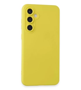 Newface Samsung Galaxy S24 Kılıf Nano içi Kadife Silikon - Sarı