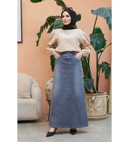 2239-Kot Etek Gri