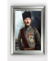 Gümüş Çerçeveli Atatürk Tablo cv762