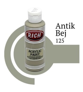 Rich Master Akrilik Boya 120 cc. 125 Antik Bej 